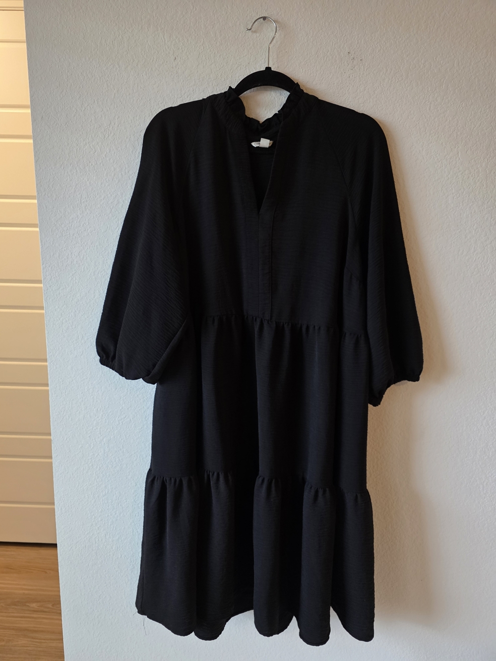 Black Tiered Midi Dress - Classic Women's Dress